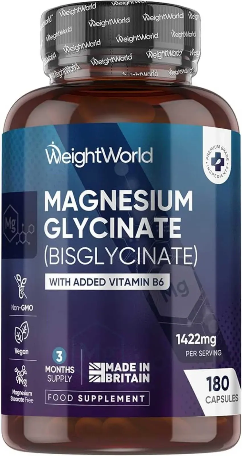 Magnesium Glycinate (Bisglycinate) + B6