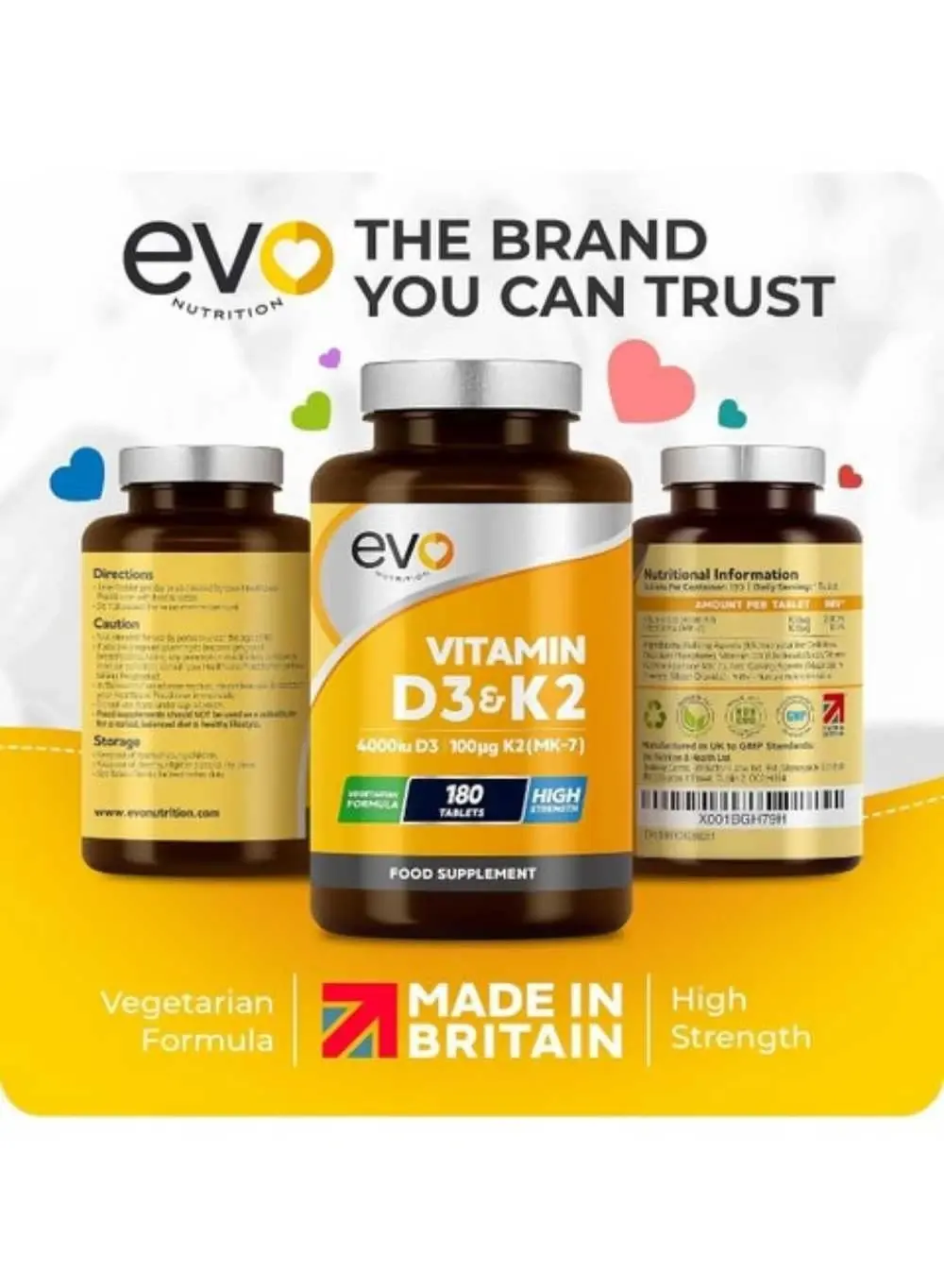 Vitamin D3 + K2 (MK-7)