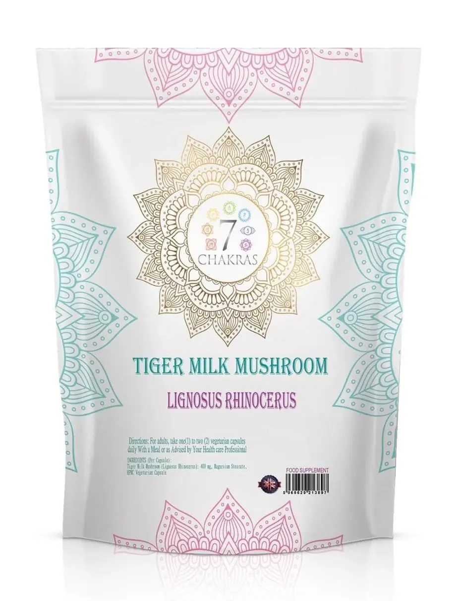 Tiger Milk Mushroom — 30 High Strength Tigers Milk Mushroom Supplement, 400mg Extract per Serving, Mushroom Capsules, Non-GMO Gluten & Allergen Free