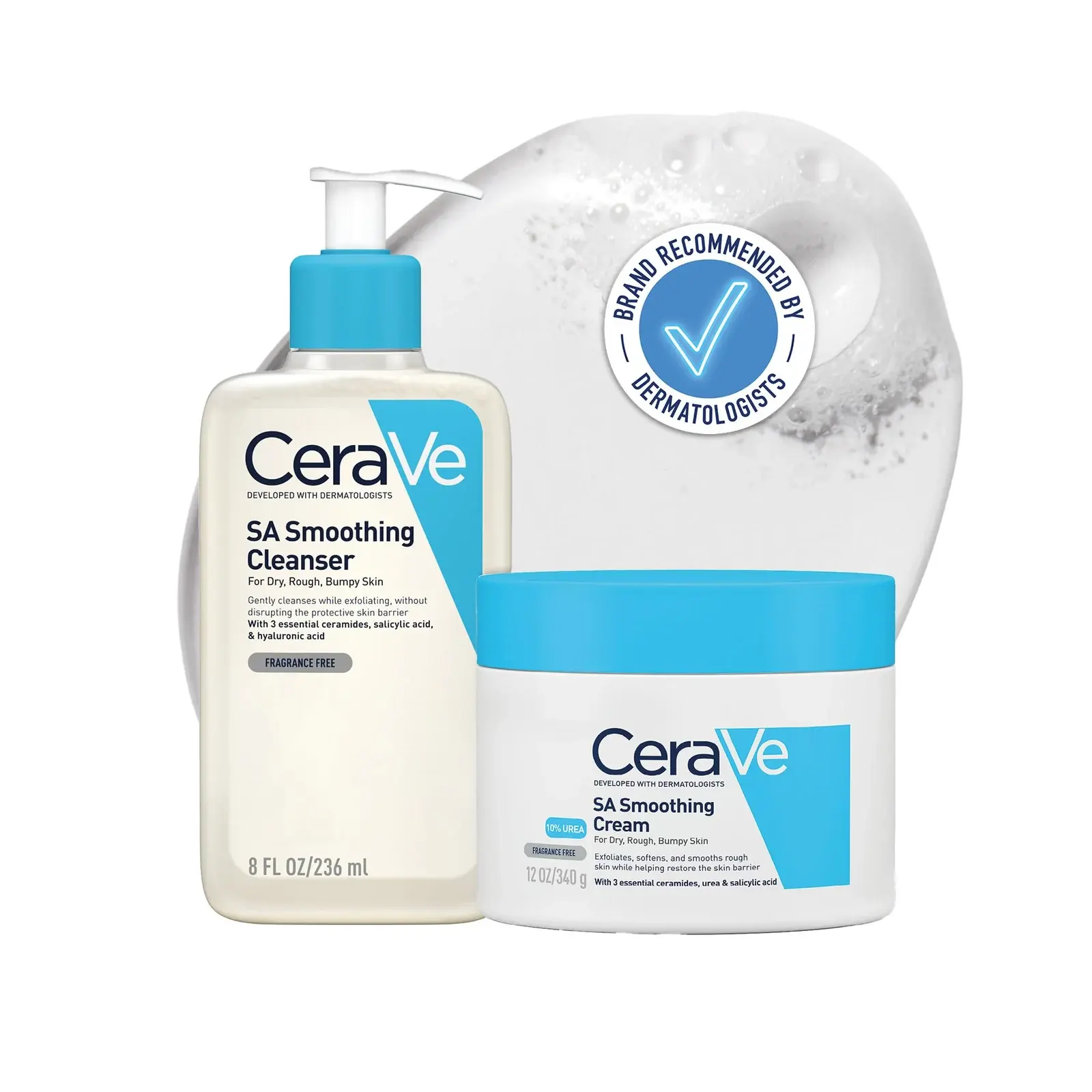 SA Smoothing Cleanser for Face and Body — Dry, Rough and Uneven Skin, with Hyaluron & Salicylic Acid