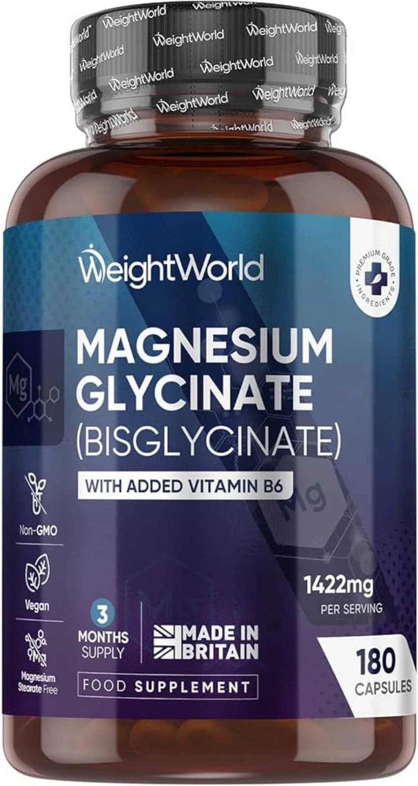 Magnesium Glycinate (Bisglycinate) + B6