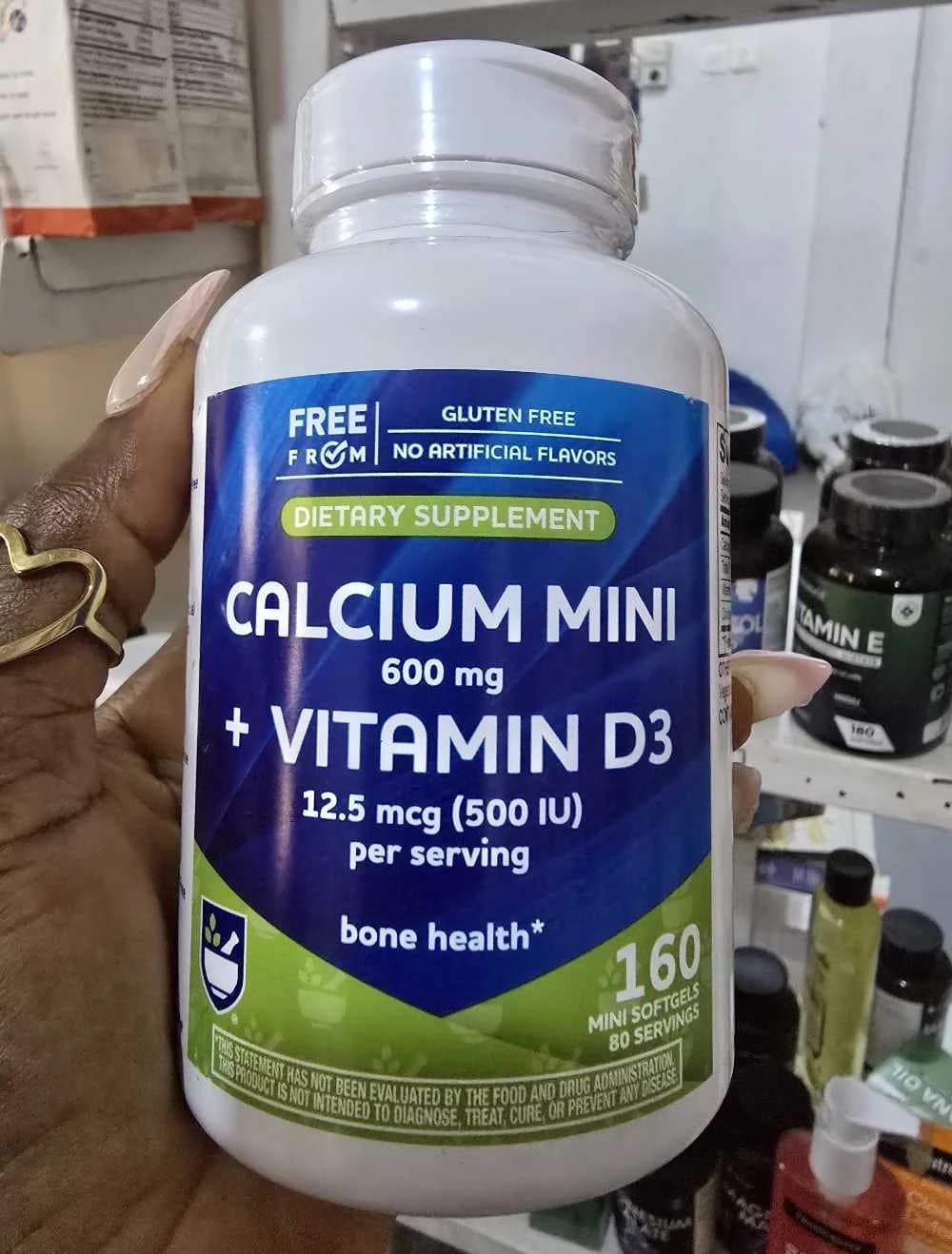 Calcium Mini 600mg + Vitamin D3