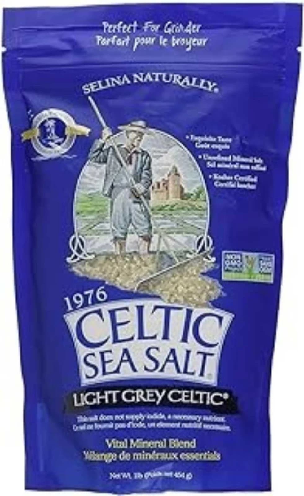 Selina Naturally Celtic Sea Salt, Light Grey