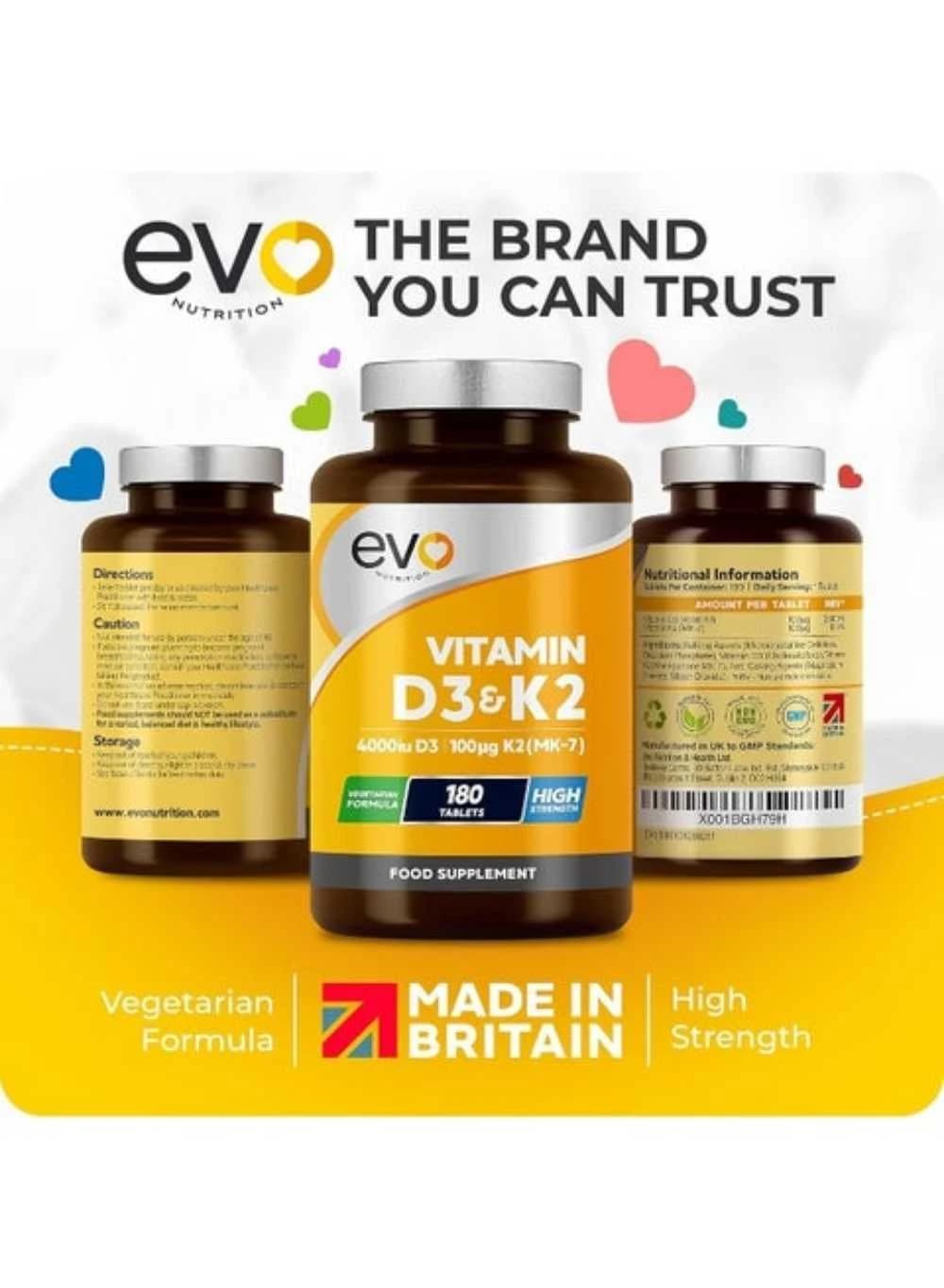 Vitamin D3 + K2 (MK-7)