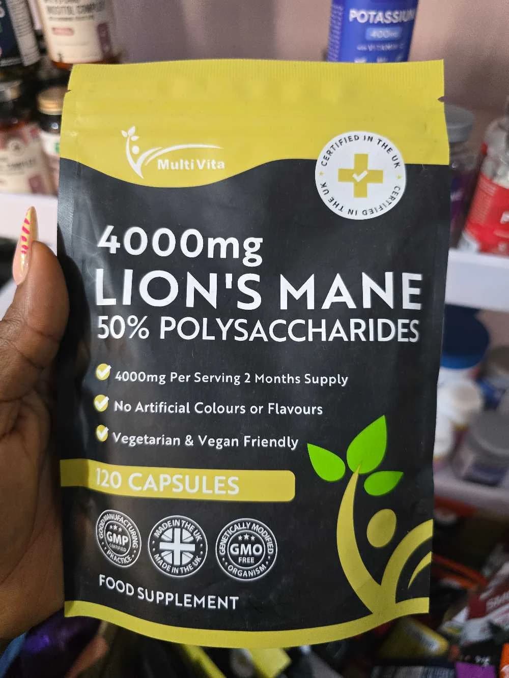 Lions Mane Mushroom Extract 4000mg