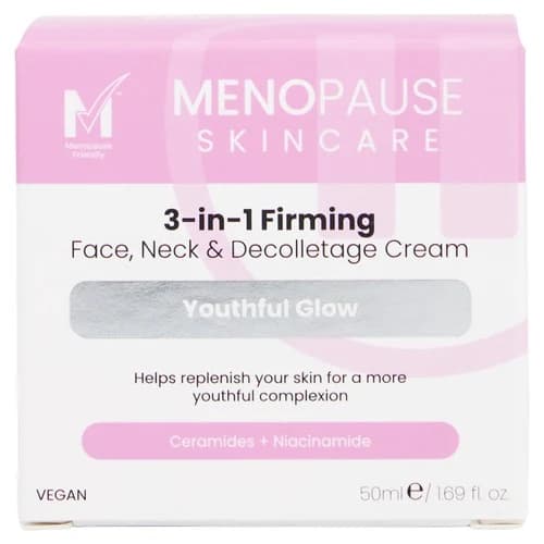 Menopause Skin Care 3-in-1 Firming Face, Neck & Decolletage Cream 50ml