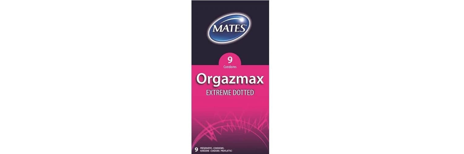 Orgazmax Extreme Dotted Condoms x 9 Pack