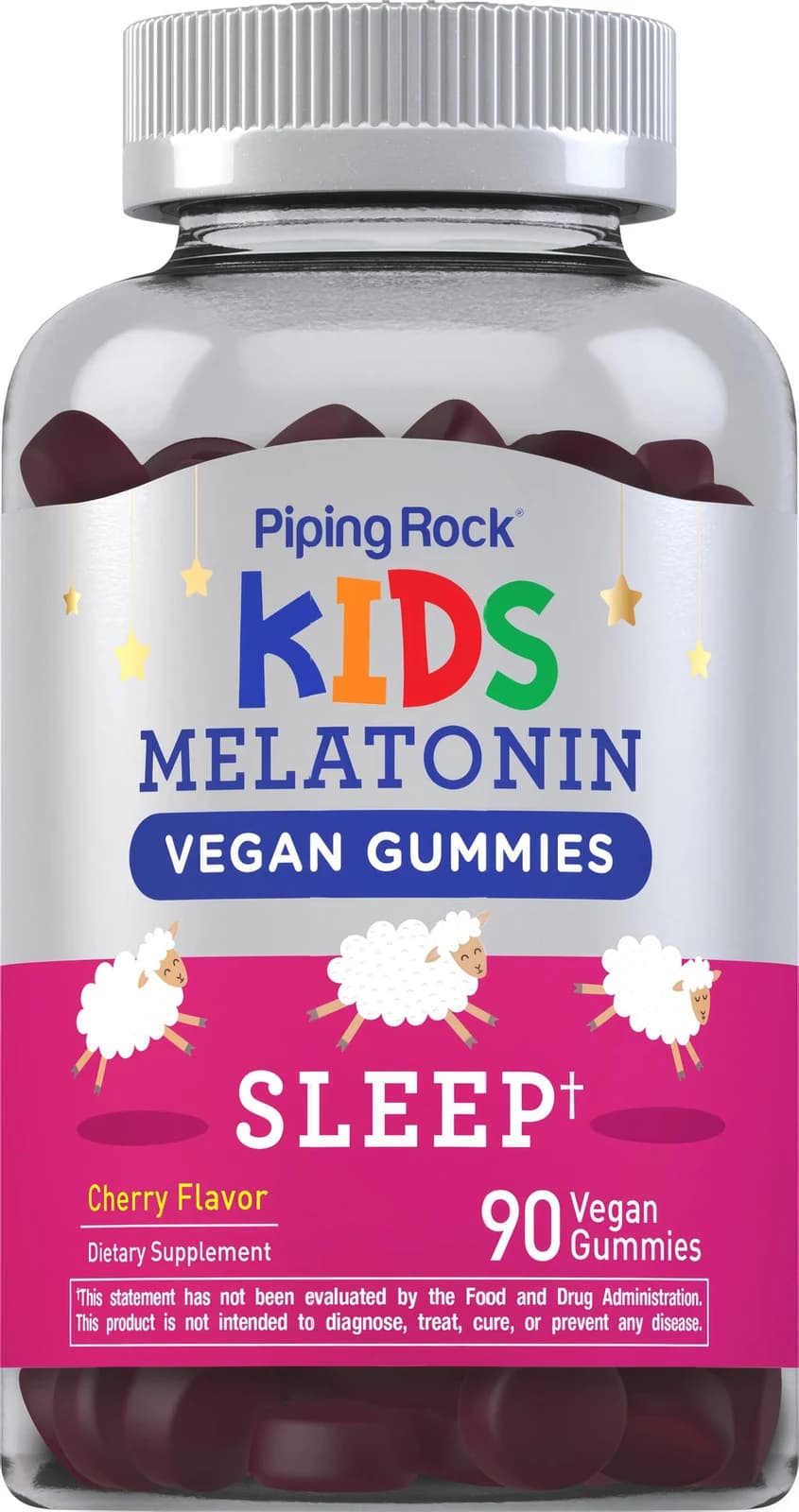 Kids Sleep Melatonin Gummies (Cherry), 90 Vegan Gummies