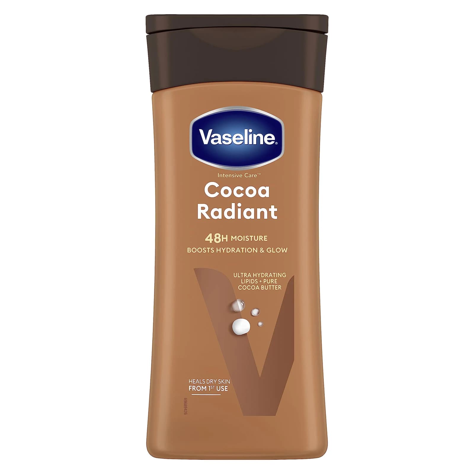 Cocoa Radiant Body Lotion, 100% Cocoa Butter for Dry Skin, 400ml