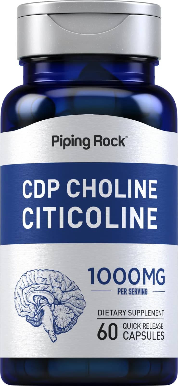 CDP Choline Citicoline 1000mg 60 Quick Release Capsules