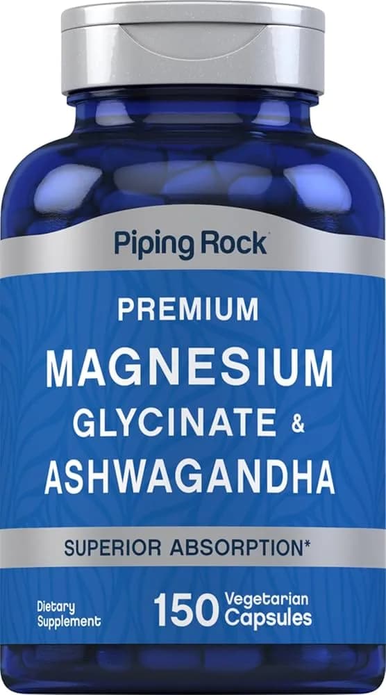 Magnesium Glycinate & Ashwagandha 150 Vegetarian Capsules