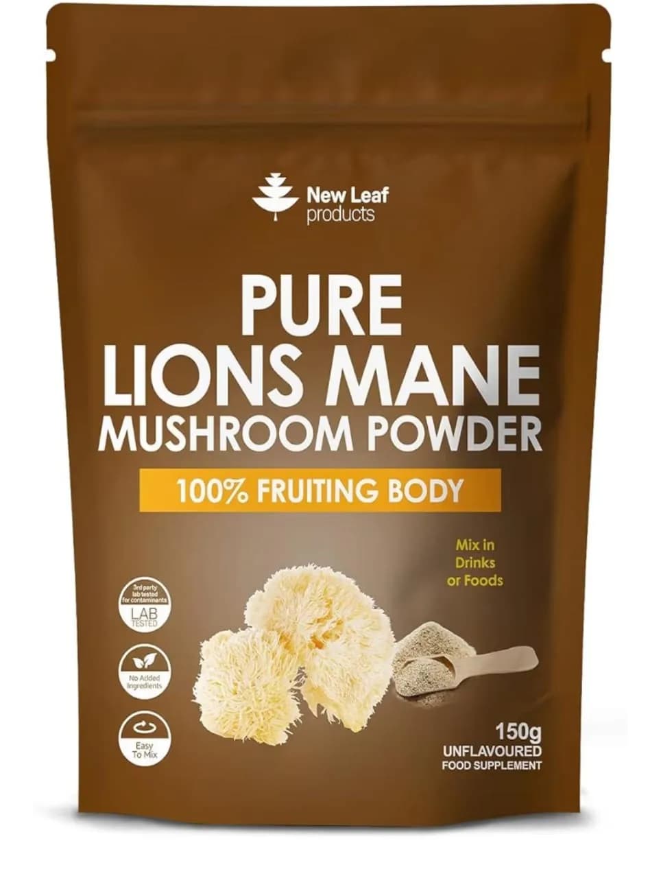 Pure Lions Mane Mushroom Powder