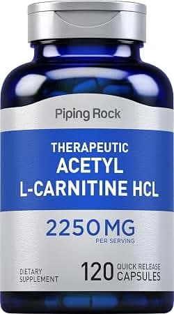 Therapeutic Acetyl L-Carnitine HCl 2250 mg 120 Quick Release Capsules