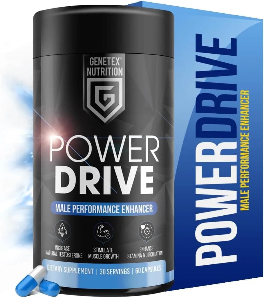 Genetex Nutrition Power Drive Male Performance Enhancer 60 Capsules