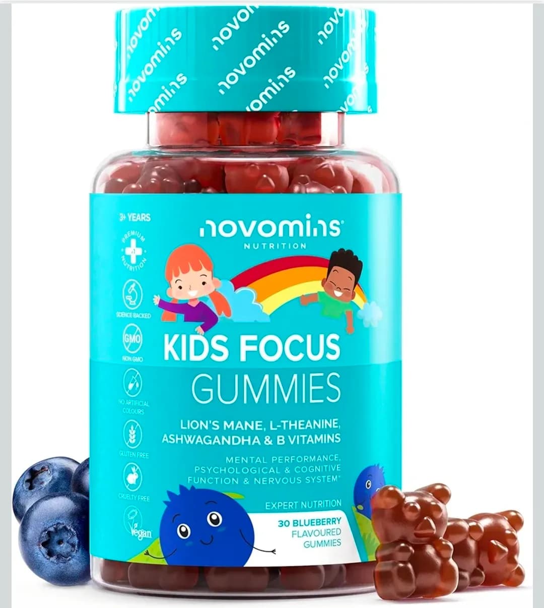 Novomins Kids Focus Gummies 30 Gummies