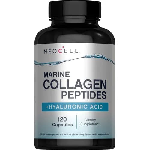 NeoCell Marine Collagen Peptides + Hyaluronic Acid 120 Capsules
