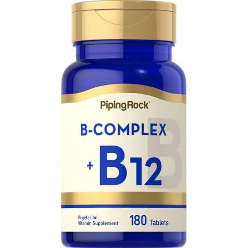Piping Rock B-Complex + B12 180 Tablets