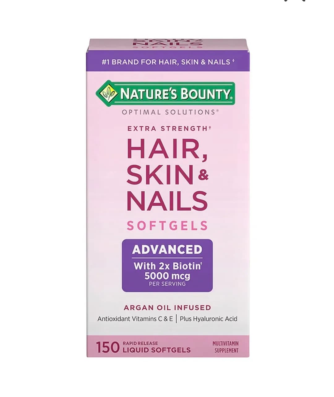 Nature's Bounty Hair, Skin & Nails Softgels 150 Count