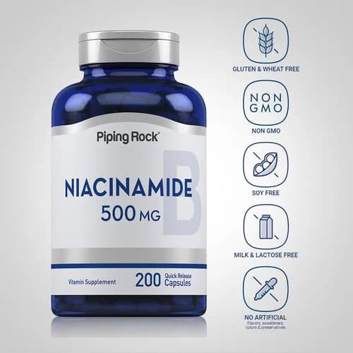 Niacinamide 500 mg 200 Quick Release Capsules