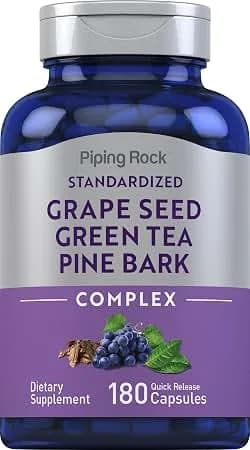 Grape Seed Green Tea Pine Bark Complex 180 Quick Release Capsules