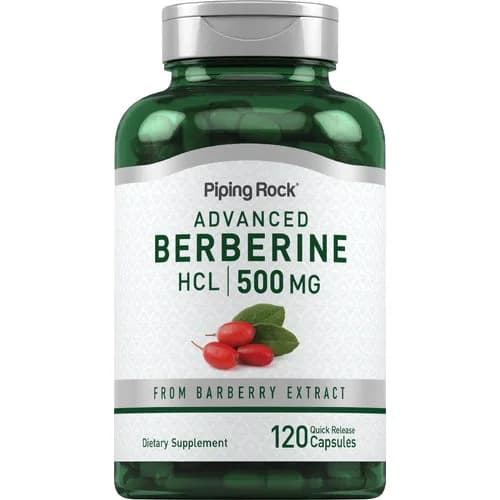 Advanced Berberine HCL 500 mg 120 Quick Release Capsules