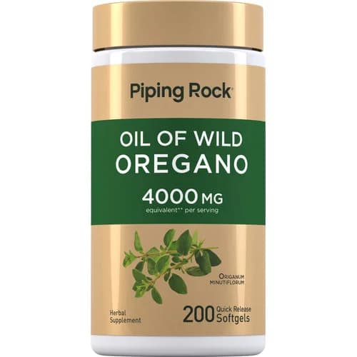 Oil of Wild Oregano 4000 mg 200 Quick Release Softgels