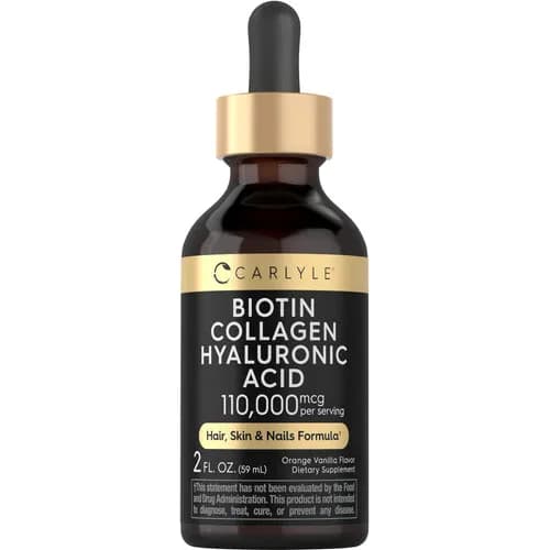 Carlyle Biotin Collagen Hyaluronic Acid Liquid 2 Fl. Oz.