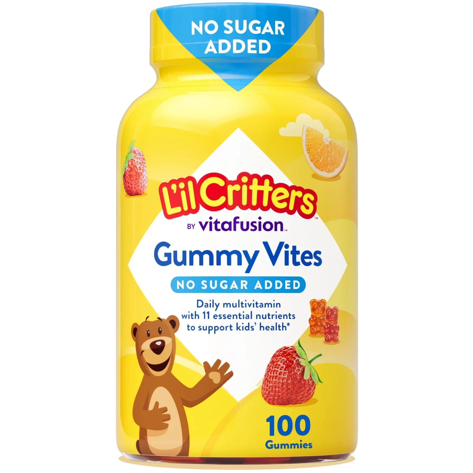 L'il Critters Gummy Vites No Sugar Added 100 Gummies