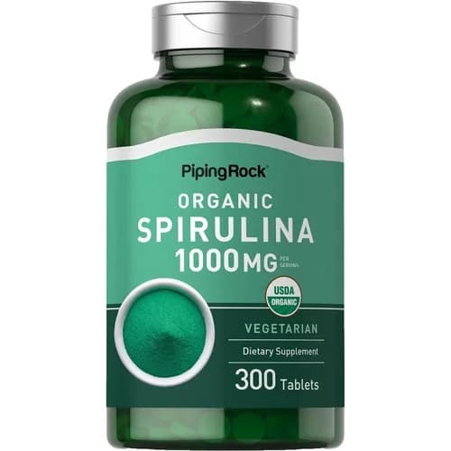 Piping Rock Organic Spirulina 1000mg