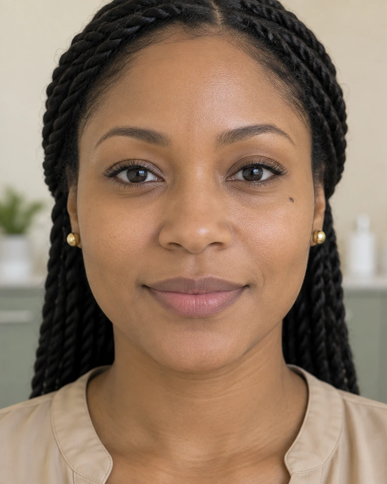 Illustrated before view: lip fullness and definition